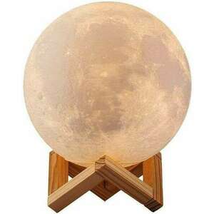 3D hold alakú éjszakai lámpa - könnyű gömb, átmérő 8 cm, különböz... kép