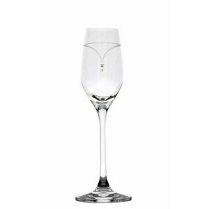 Üveg pohár swarovski dísszel likőr 95 ml 6db kép