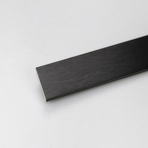 Profil lapos alumínium fekete 20x2x1000 kép