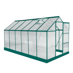 Kerti üvegház, polikarbonát, 190x371x205 cm, BURIO kép