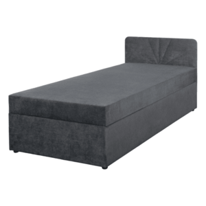 Boxspring ágy, egyszemélyes, szürke, 90x200, univerzális, SUPA kép