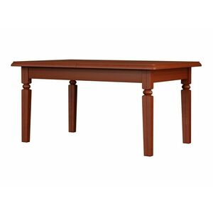 Asztal Boston A110, Dió, Gesztenye, 78x100x160cm, Hosszabbíthatóság, Természetes fa furnér, Közepes sűrűségű farostlemez, Váz anyaga kép