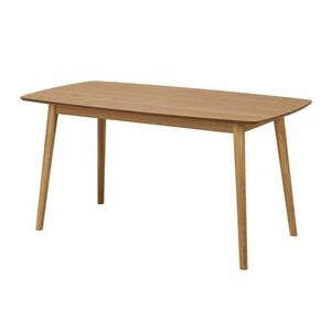 Asztal Oakland D101, Tölgy, 75.5x80x150cm, Közepes sűrűségű farostlemez, Természetes fa furnér, Váz anyaga kép