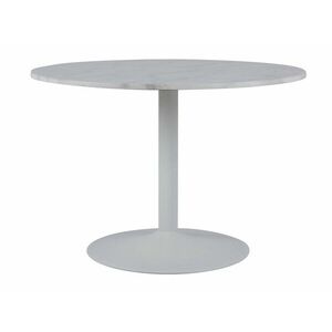 Asztal Oakland 262, Fehér márvány, 75cm, Márvány, Fém kép