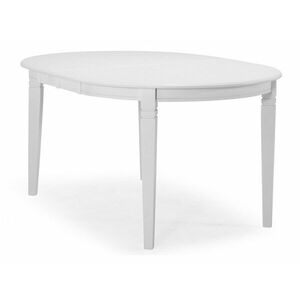 Asztal Provo 126, Fehér, 74x107x150cm, Hosszabbíthatóság, Munkalap anyaga, Váz anyaga, Kaucsuk kép