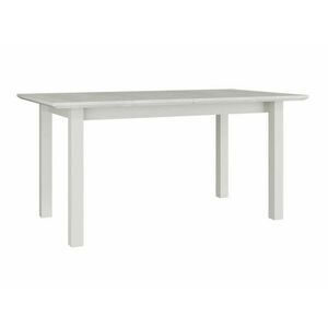 Asztal Victorville 112, Fehér, 76x90x160cm, Hosszabbíthatóság, Természetes fa furnér, Váz anyaga, Részben összeszerelt, Bükkfa kép
