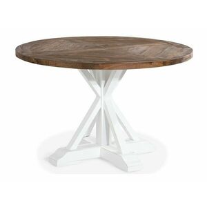 Asztal Scandinavian Choice 796, Szilfa, Fehér, 76cm, Munkalap anyaga, Váz anyaga kép