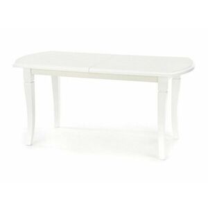 Asztal Houston 1060, Fehér, 74x90x160cm, Hosszabbíthatóság, Közepes sűrűségű farostlemez, Váz anyaga, Bükkfa kép