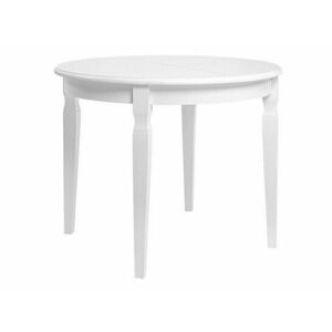 Asztal Boston 276, Fehér, 76cm, Hosszabbíthatóság, Közepes sűrűségű farostlemez, Váz anyaga kép