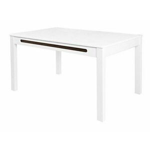 Asztal Boston 370, Fényes fehér, 76x90x150cm, Hosszabbíthatóság, Laminált forgácslap kép