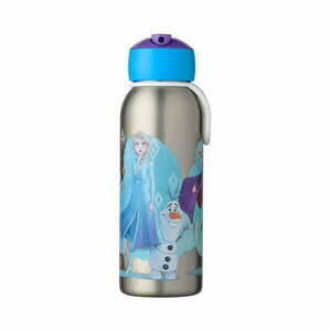 Ezüstszínű rozsdamentes acél gyerek ivópalack 350 ml Frozen 2 – Mepal kép