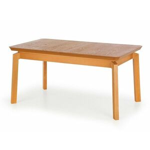 Asztal Houston 1296, Mézes tölgy, 78x90x160cm, Hosszabbíthatóság, Természetes fa furnér, Közepes sűrűségű farostlemez, Váz anyaga, Bükkfa kép