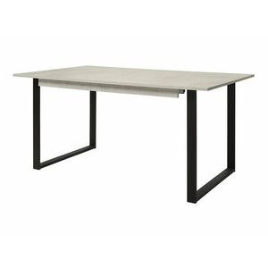 Asztal Boston 422, Fekete, Beige, 76x90x140cm, Hosszabbíthatóság, Laminált forgácslap, Fém kép