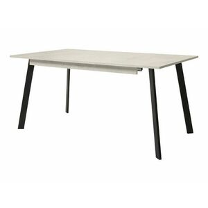 Asztal Boston 424, Fekete, Beige, 76x90x140cm, Hosszabbíthatóság, Laminált forgácslap, Fém kép