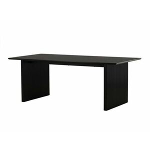 Asztal Dallas 3248, Fekete, 75x100x200cm, Közepes sűrűségű farostlemez kép