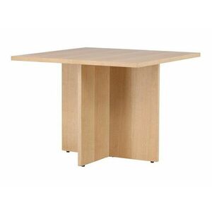 Asztal Dallas 3747, Tölgy, 75x100x100cm, Közepes sűrűségű farostlemez, Természetes fa furnér, Természetes fa furnér, Közepes sűrűségű farostlemez kép