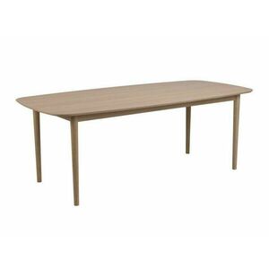 Asztal Oakland 552, Világos tölgy, 75x100x210cm, Természetes fa furnér, Közepes sűrűségű farostlemez, Váz anyaga, Tölgy kép