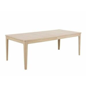 Asztal Oakland 282, Fehérített tölgy, 75x100x220cm, Természetes fa furnér, Laminált forgácslap, Váz anyaga kép
