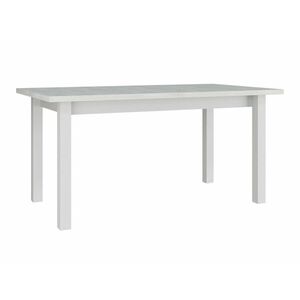 Asztal Victorville 360, Fehér, 76x90x160cm, Hosszabbíthatóság, Laminált forgácslap, Váz anyaga kép