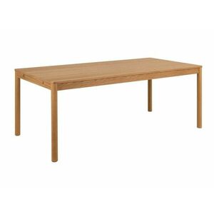 Asztal Oakland 1023, Tölgy, 75x100x200cm, Természetes fa furnér kép