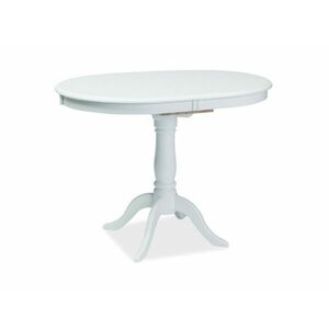 Asztal Detroit 120, Fehér, 75x70x100cm, Hosszabbíthatóság, Közepes sűrűségű farostlemez, Váz anyaga kép