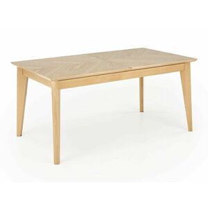Asztal Houston 1715, Tölgy, 75x90x160cm, Hosszabbíthatóság, Fa, Természetes fa furnér, Bükkfa, Tölgy kép