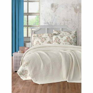 Krémszínű pamut ágytakaró 220x240 cm Waffle – Mila Home kép
