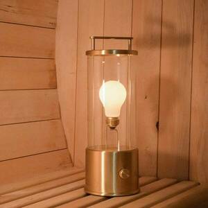 Tala asztali lámpa Muse, újratölthető akkumulátor, tömör sárgaréz, LED kép