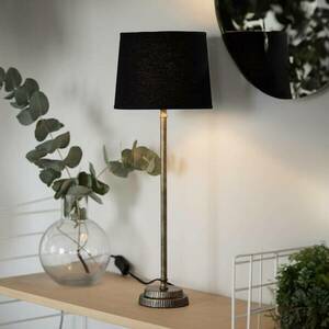 PR Home Kent asztali lámpa, fekete/réz, kúpos ernyővel kép