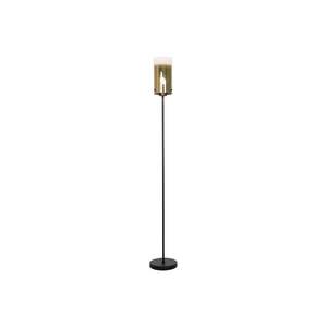 Ventotto állólámpa, fekete/arany, magasság 165 cm, fém/üveg kép
