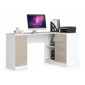 RADANA íróasztal, 155x77x85, fehér/bézs, jobb kép