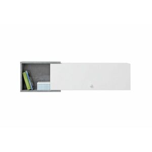 SIGMAR polc, 110x30x25, fehér/beton kép