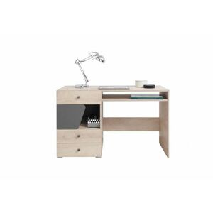 DELTARO íróasztal, 125x76x55, tölgy/antracit kép