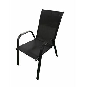 Kerti fém szék - fekete kép