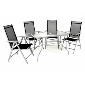 GARTHEN Kerti összecsukható készlet asztal + 4 szék kép