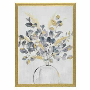 Keretezett fali kép, virág vázában, arany kerettel, 50x70 cm - BELLE FLEUR - Butopêa kép