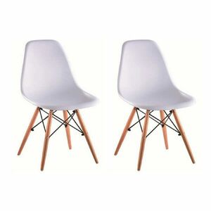 Modern szék DIDIER bükk + fehér 2 db kép