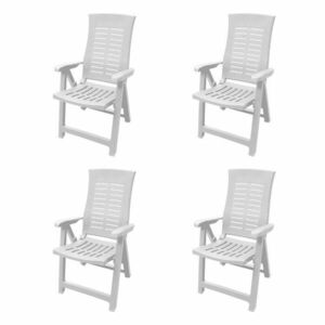Osnat összecsukható kerti szék Fehér - 4db kép