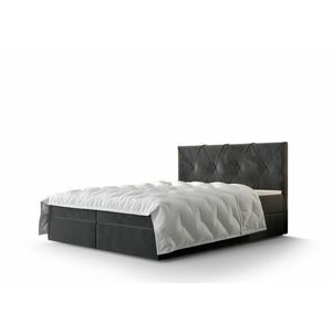 Atlea Boxspring ágy matraccal 140x200 (Bonell) sötétszürke kép