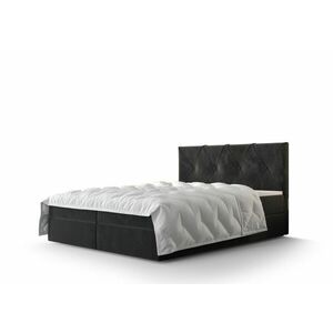 Atlea Boxspring ágy matraccal 160x200 (Bonell) fekete kép