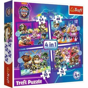 Trefl Mancs őrjárat hősei puzzle, 4az1-ben(35, 48, 54, 70 darab) kép