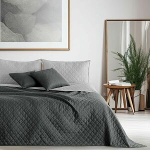 DecoKing Axel ágytakaró antracit, ezüst, 220 x240 cm kép