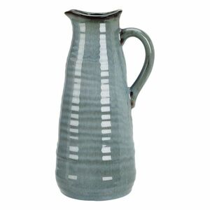 Busara kőagyag váza/kancsó10, 5 x 24 cm, kék kép