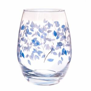 Kék virágok pohár, 420 ml kép