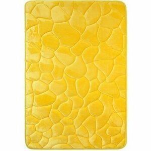 Kövek fürdőszobaszőnyeg memóriahabbal sárga, 40 x 50 cm, 40 x 50 cm kép