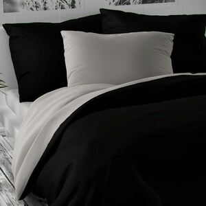 Luxury Collection szatén ágynemű, fekete/világosszürke kép