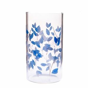 kék virágok pohár, 320 ml kép