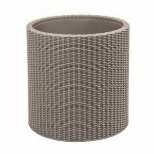 Keter virágtartó kaspó Cylinder Planter S szürke, 7 l, 28 x 28 x 28, 3 cm kép