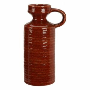 Busara kőagyag váza, 8, 5 x 20 cm, piros kép