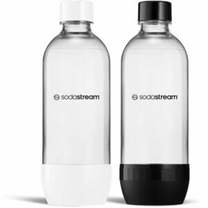 Sodastream Jet Black&White palack 2x 1 l, mosogatógépben mosható kép